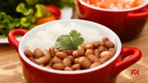 comparando arroz e feijão